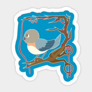 Twenty Birds with One Stone Sticker